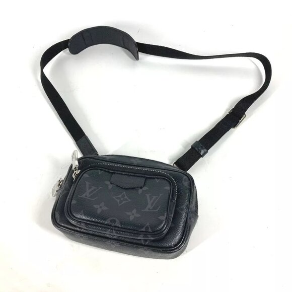 LOUIS VUITTON M30755 MonogramEclipse Outdoor Pochette Bag Crossbody Pochette... - Picture 13 of 15